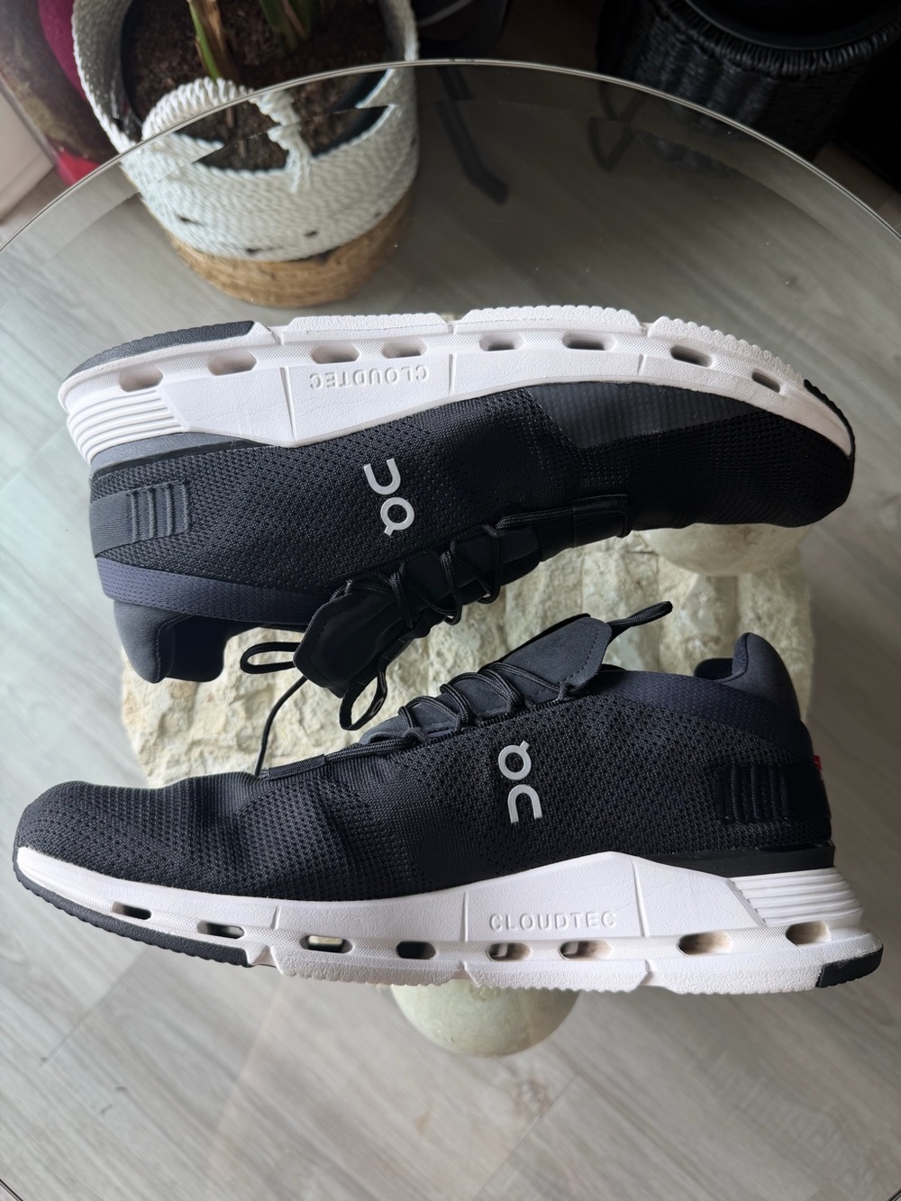 On Running Cloudnova Black White Men’s Sneakers US 12.5 EU 47.5 CloudTec